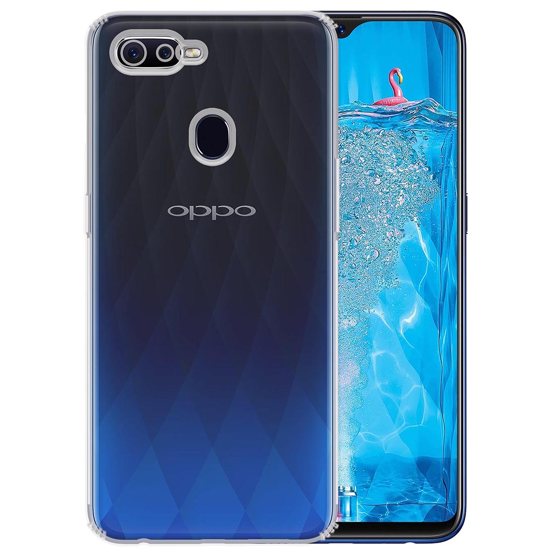 Anti Dust Plug Back Case Cover for Oppo F9