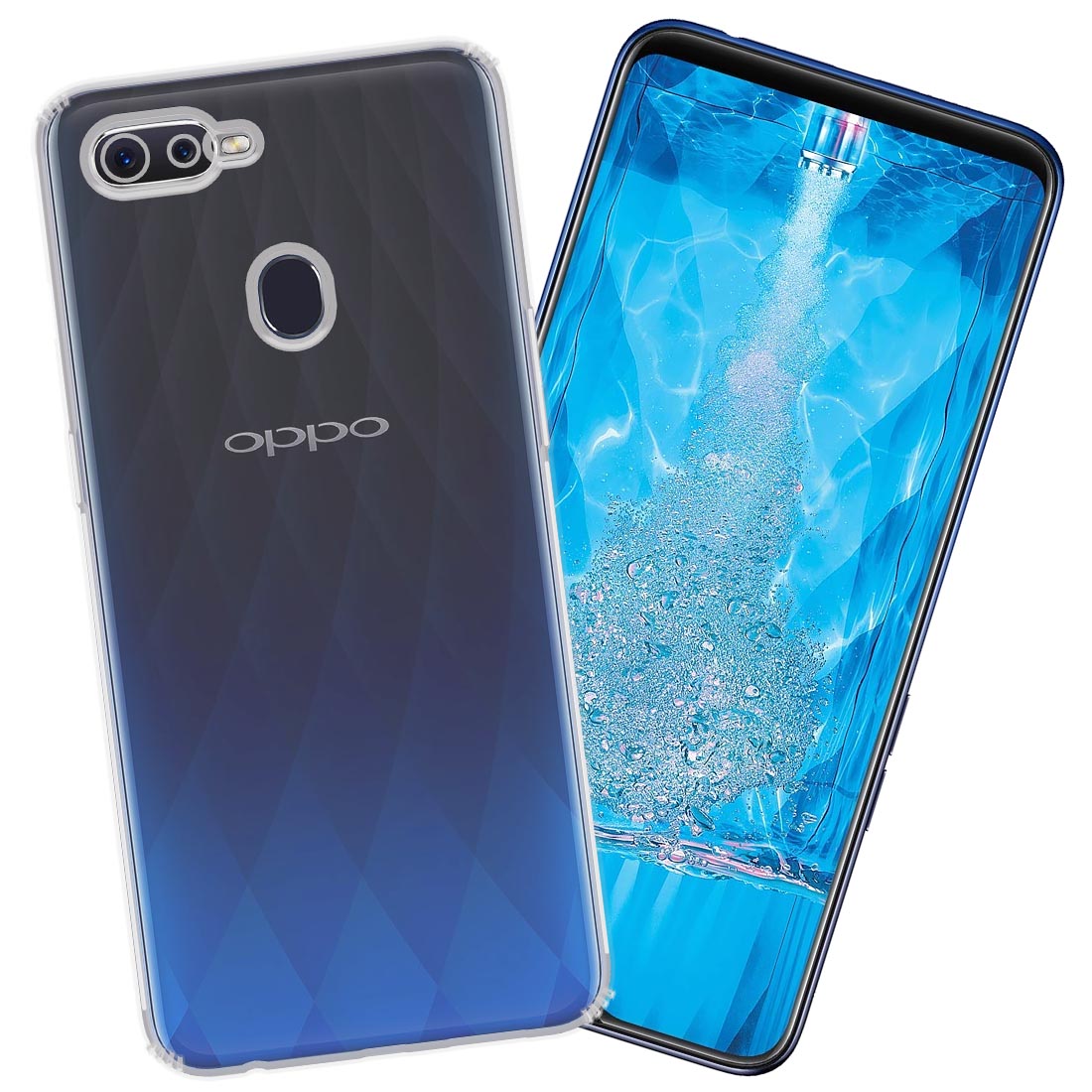 Anti Dust Plug Back Case Cover for Oppo F9 Pro