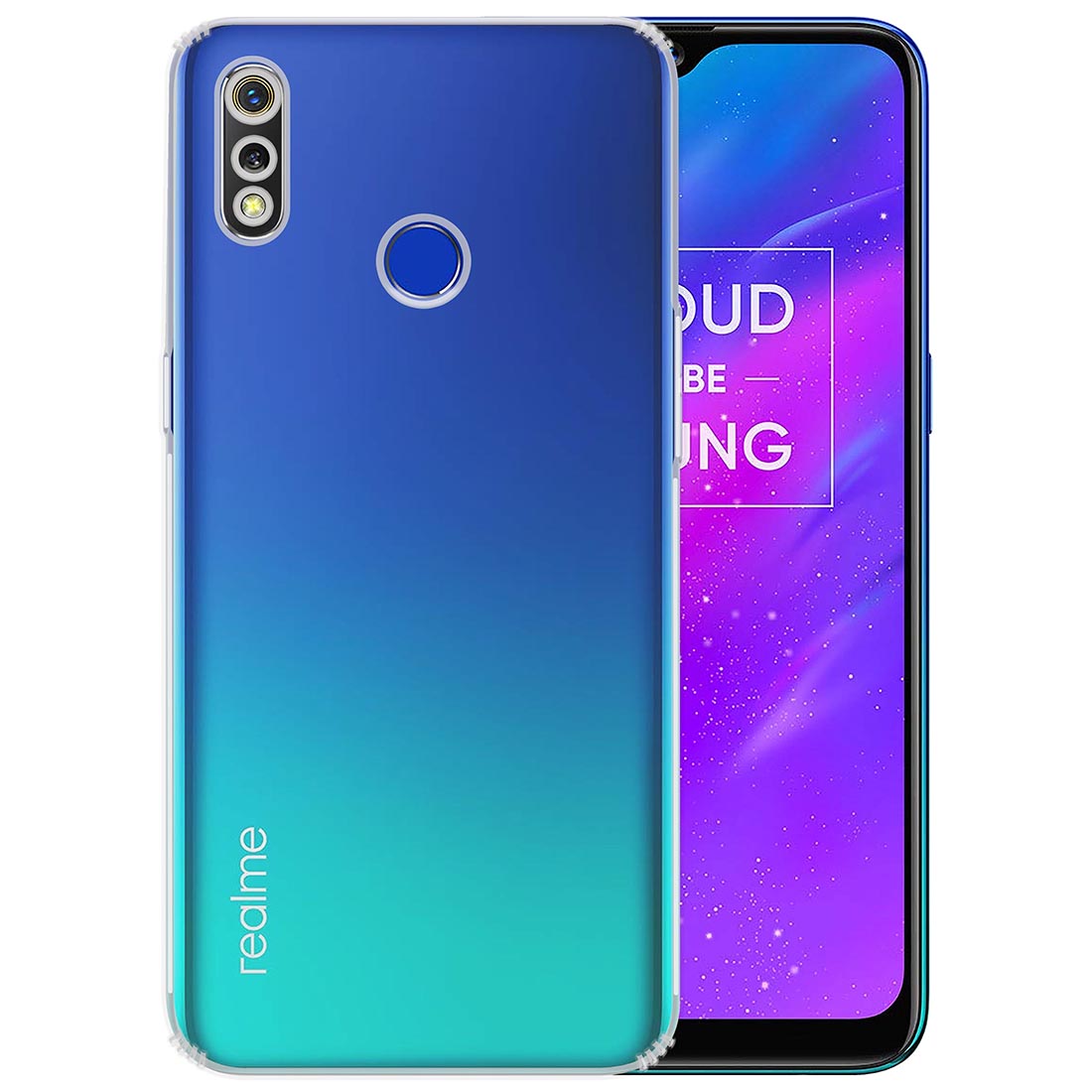 Anti Dust Plug Back Case Cover for Realme 3 / Realme 3i