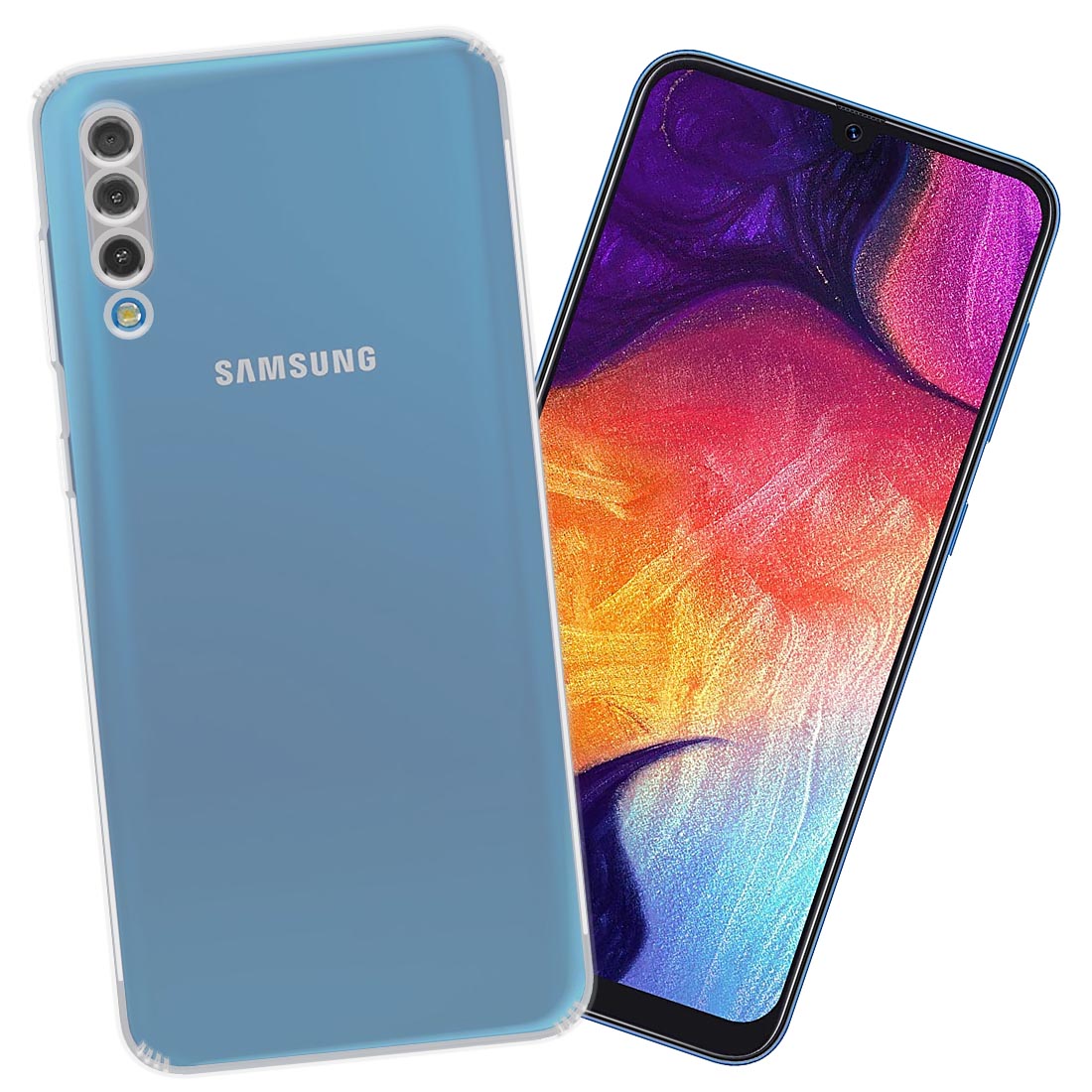 Anti Dust Plug Back Case Cover for Samsung Galaxy A50