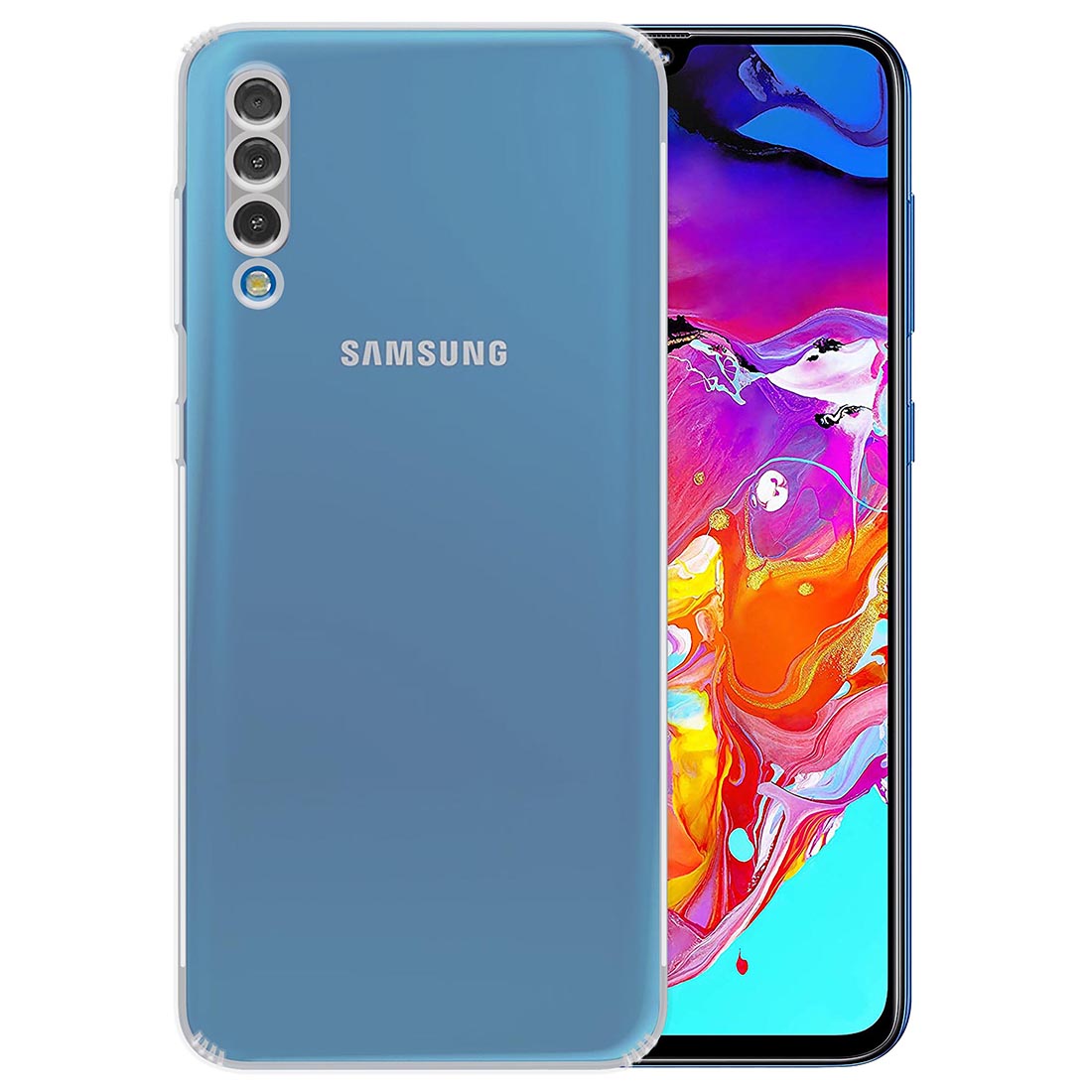 Anti Dust Plug Back Case Cover for Samsung Galaxy A70