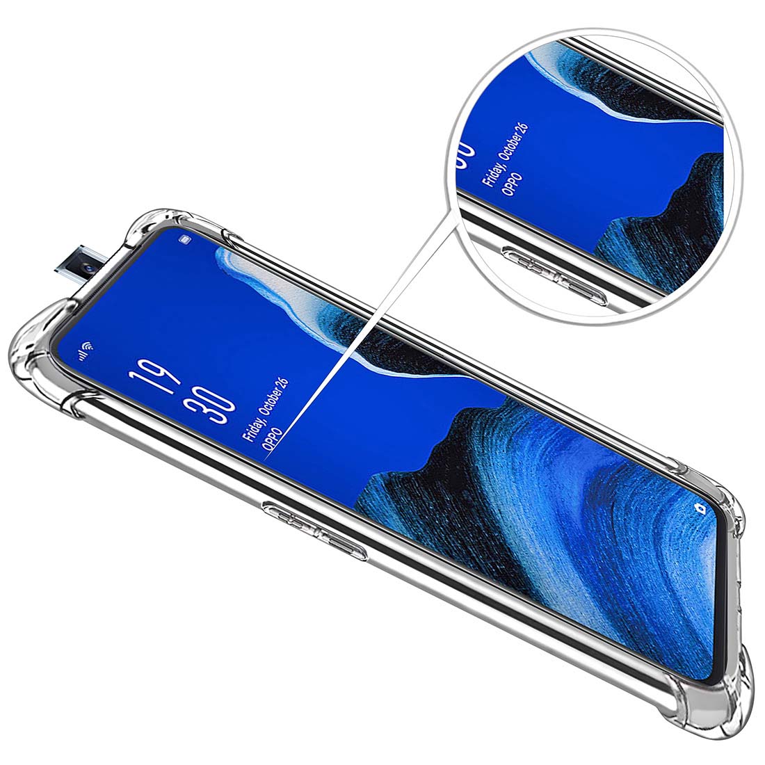 Hybrid Clear Case for Oppo Reno 2Z