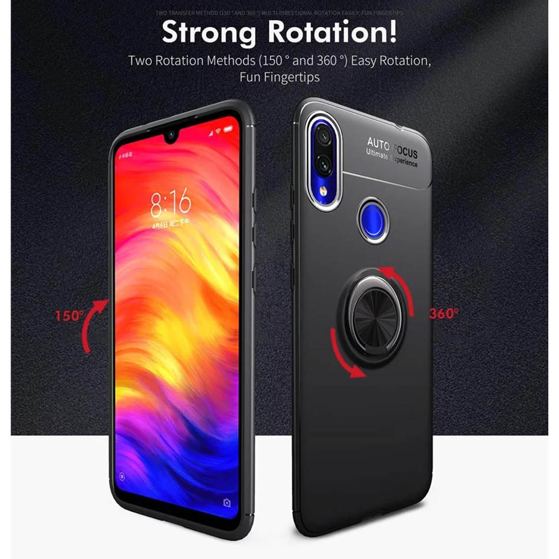 Ring AutoFocus Cover for Mi Redmi Note 7 Pro
