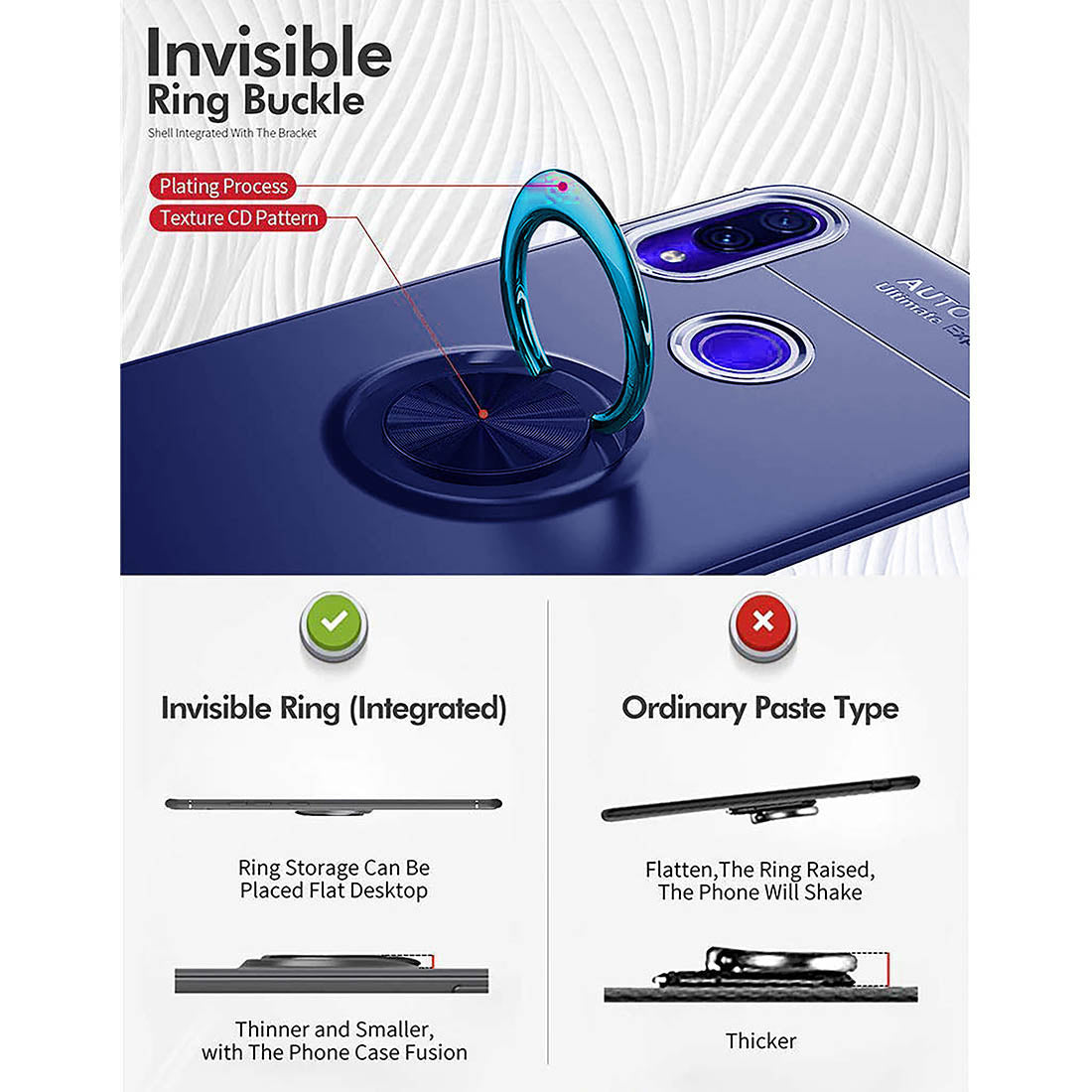 Ring AutoFocus Cover for Mi Redmi Note 7 Pro