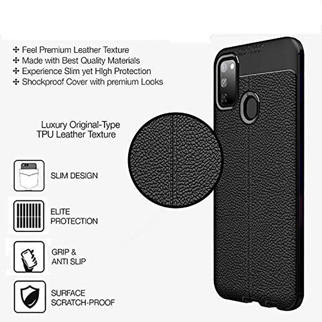 AutoFocus Back Cover for Samsung Galaxy M30s