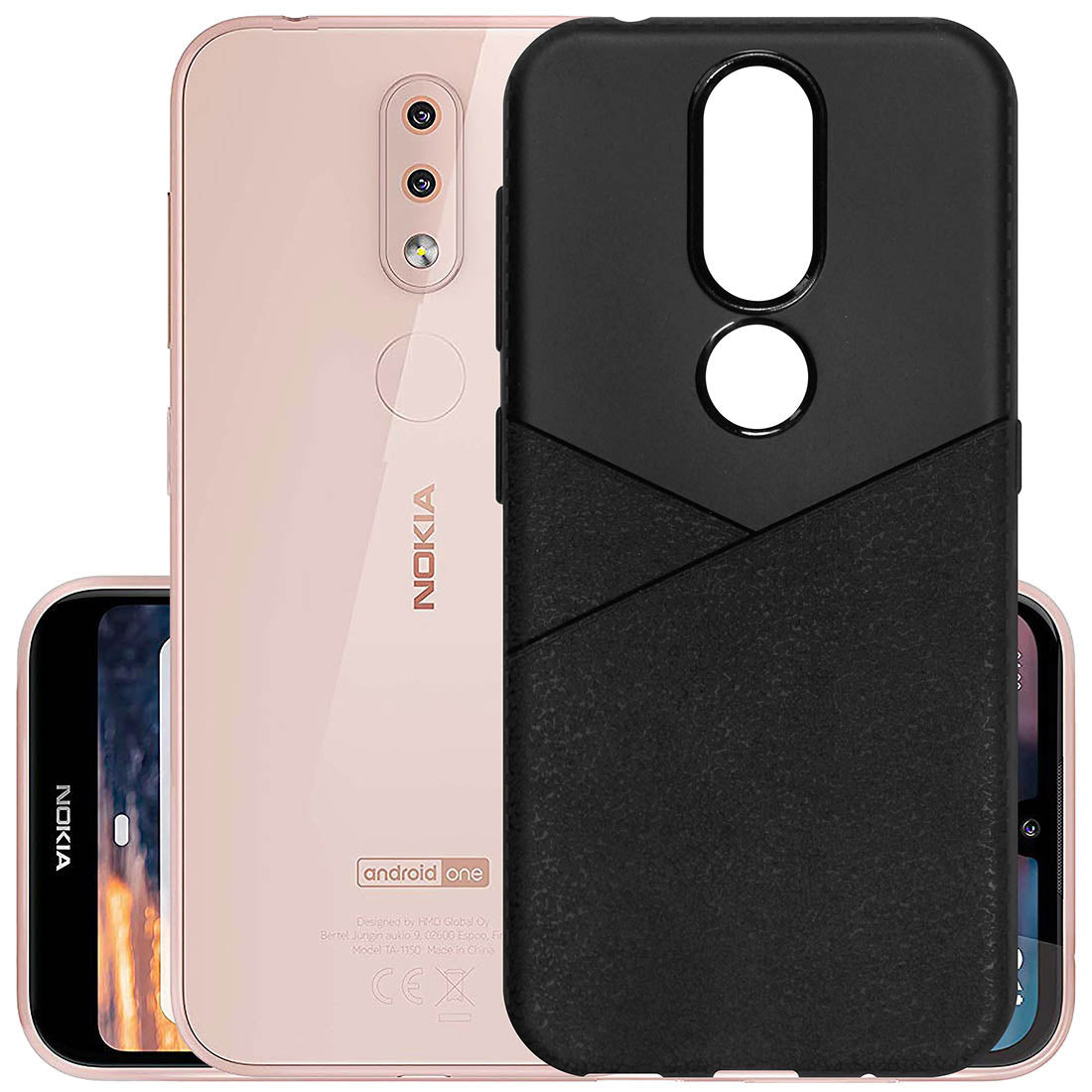 Leather TPU Back Cover for Nokia 4.2