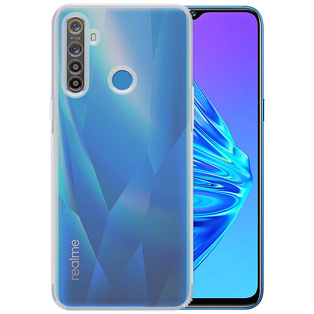 Anti Dust Plug Back Case Cover for Realme 5 Pro