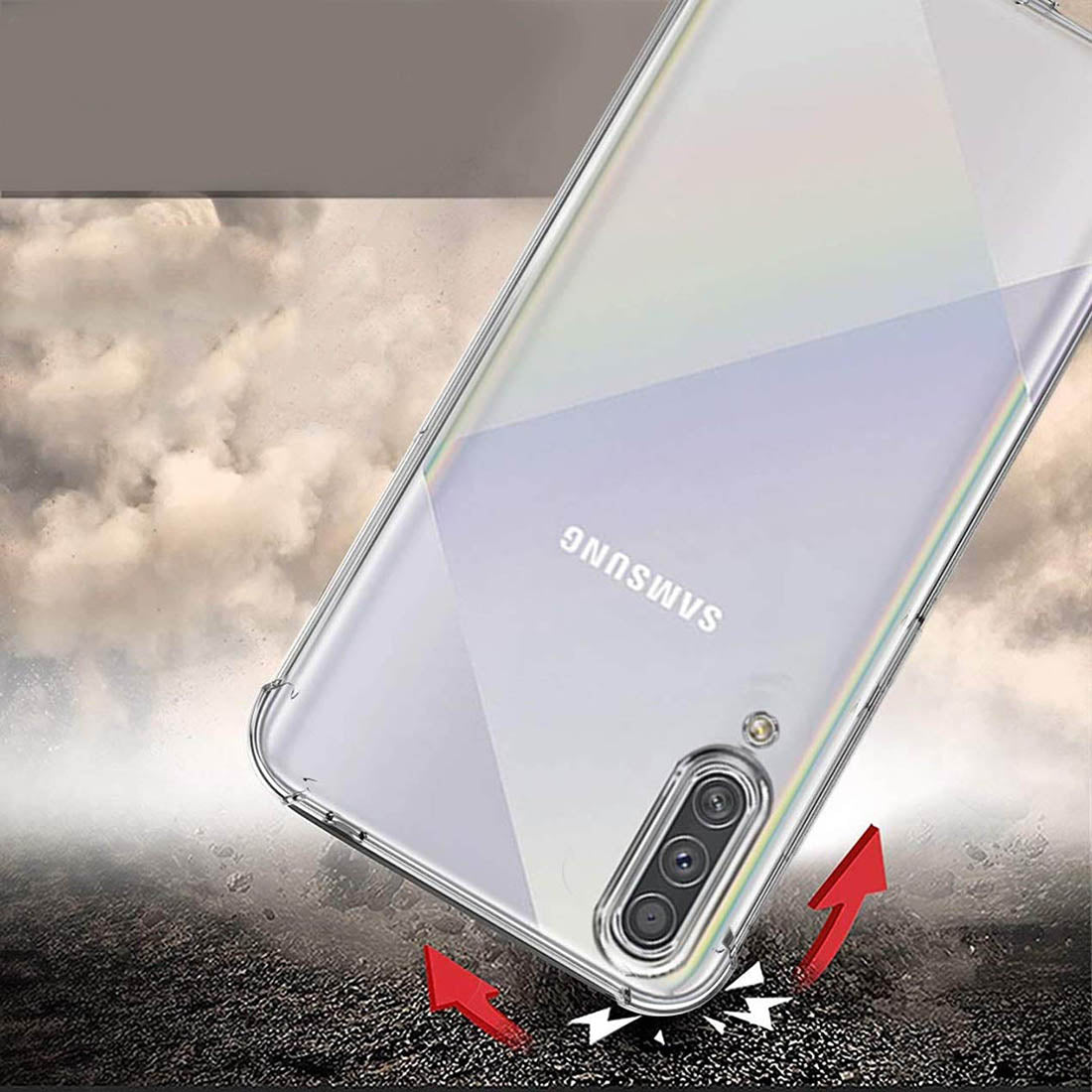 Hybrid Clear Case for Samsung Galaxy A30s