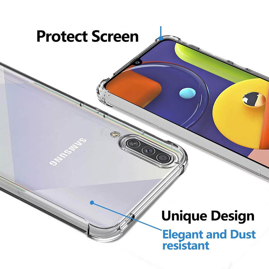 Hybrid Clear Case for Samsung Galaxy A30s