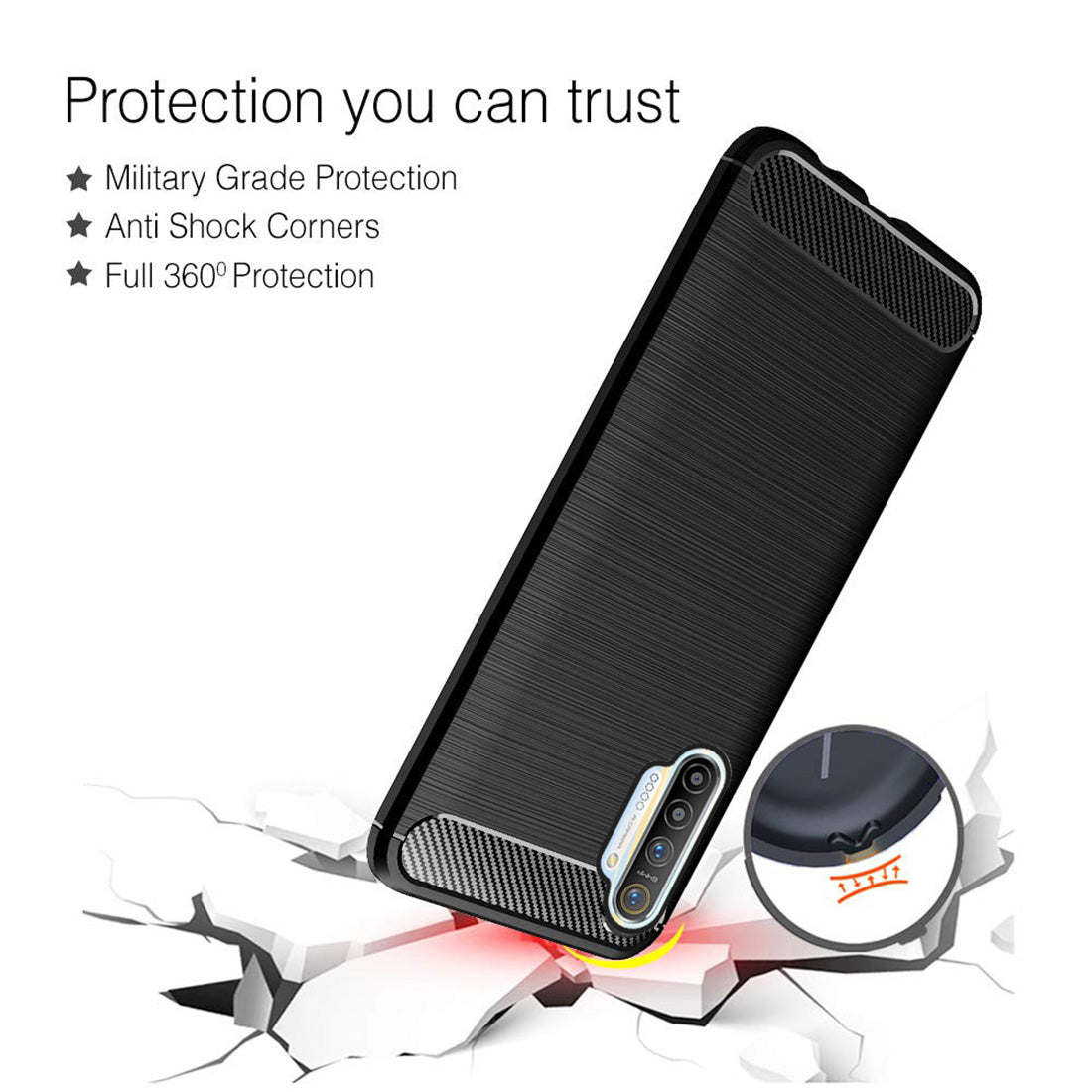 Carbon Fiber Case for Realme XT