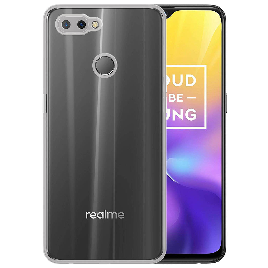 Anti Dust Plug Back Case Cover for Realme U1