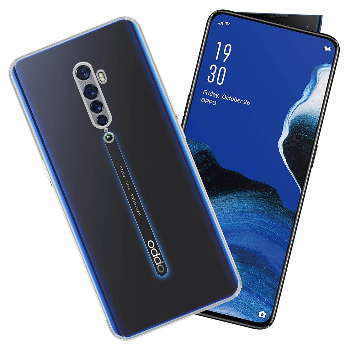 Anti Dust Plug Back Case Cover for Oppo Reno 2