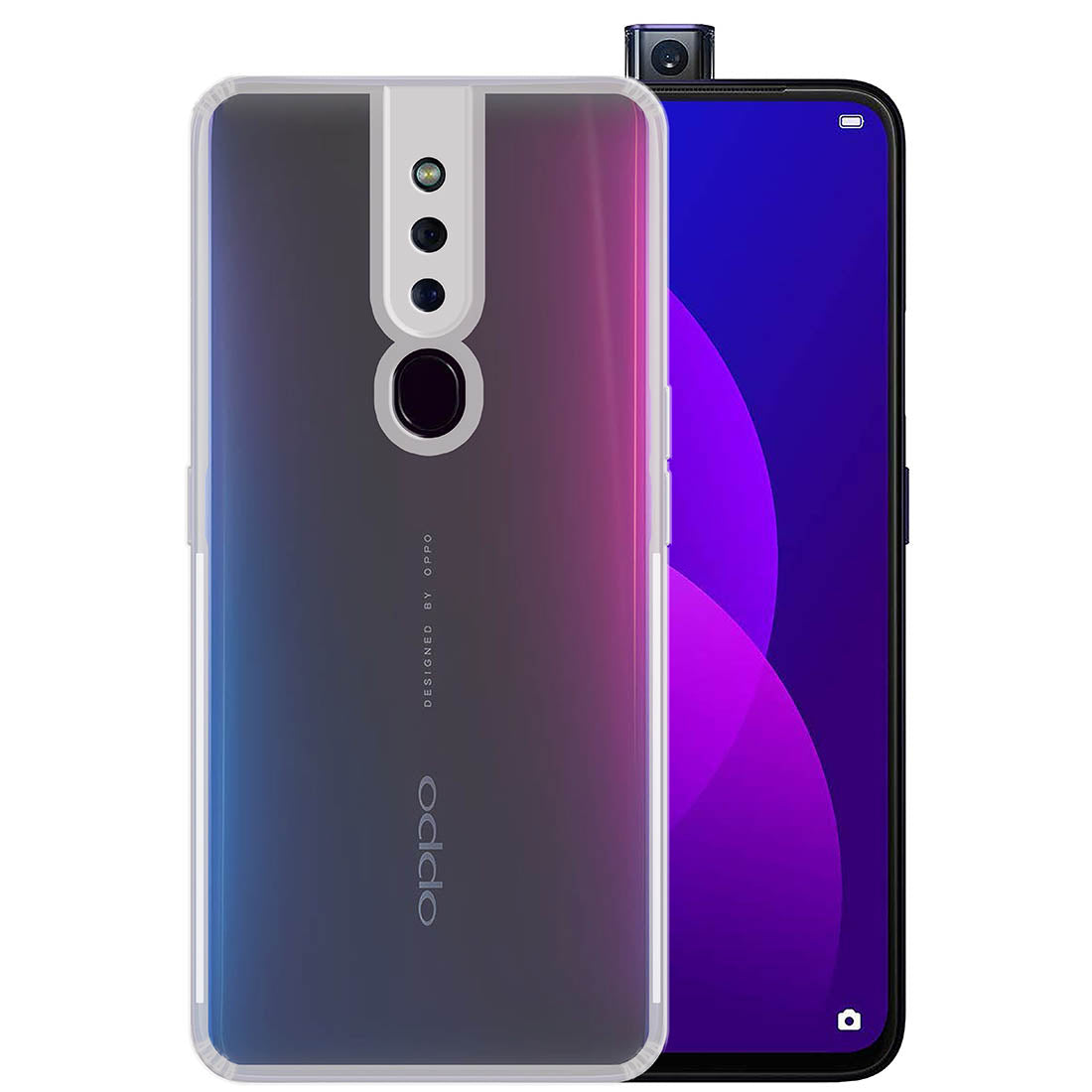 Anti Dust Plug Back Case Cover for Oppo F11 Pro