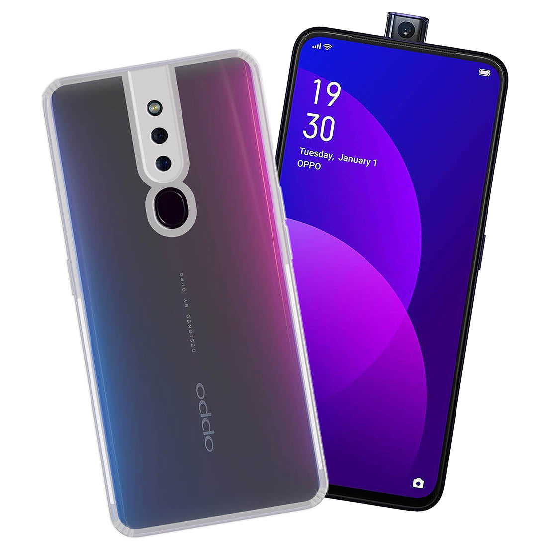 Anti Dust Plug Back Case Cover for Oppo F11 Pro