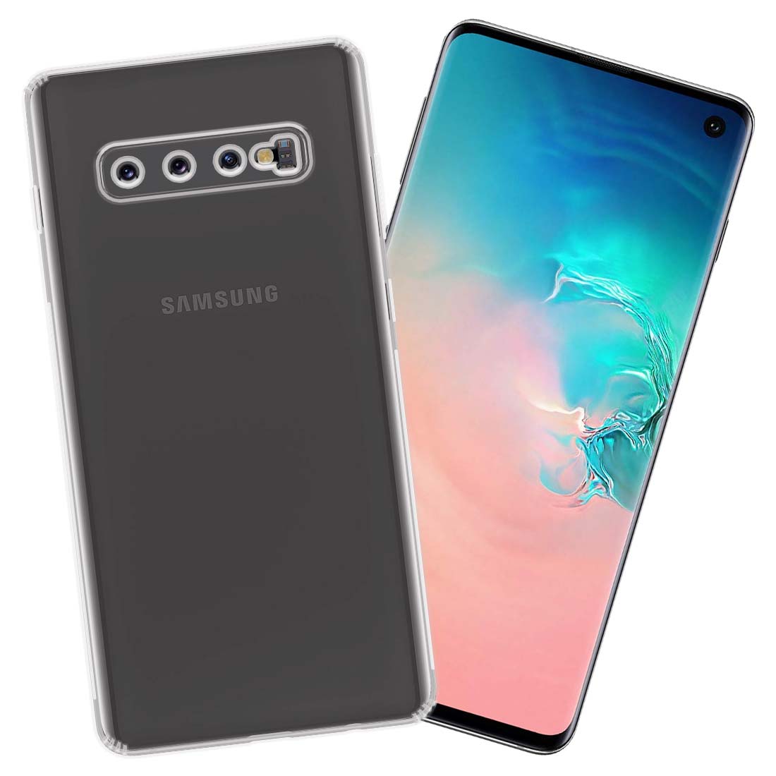 Anti Dust Plug Back Case Cover for Samsung Galaxy S10