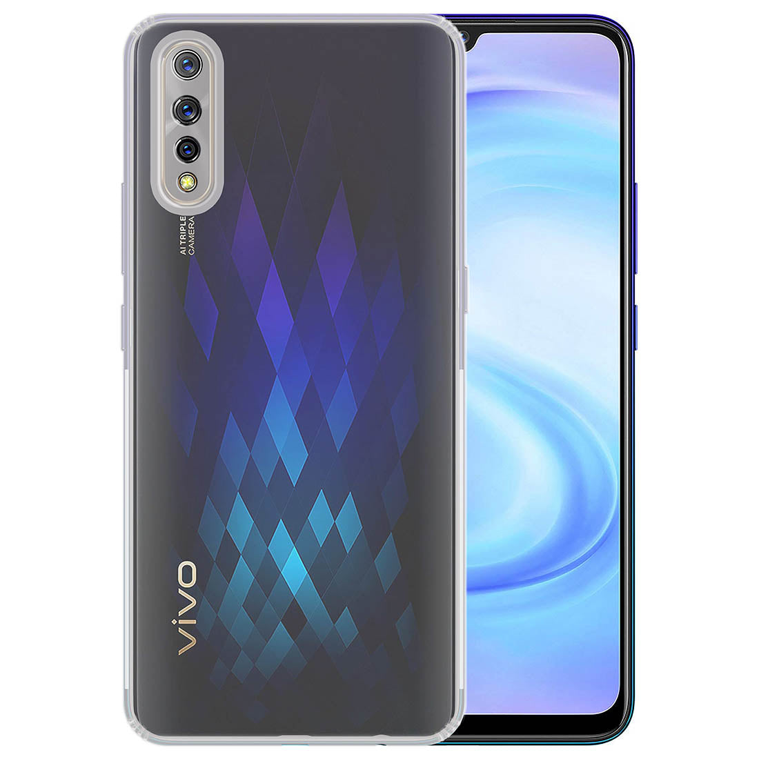 Anti Dust Plug Back Case Cover for Vivo S1