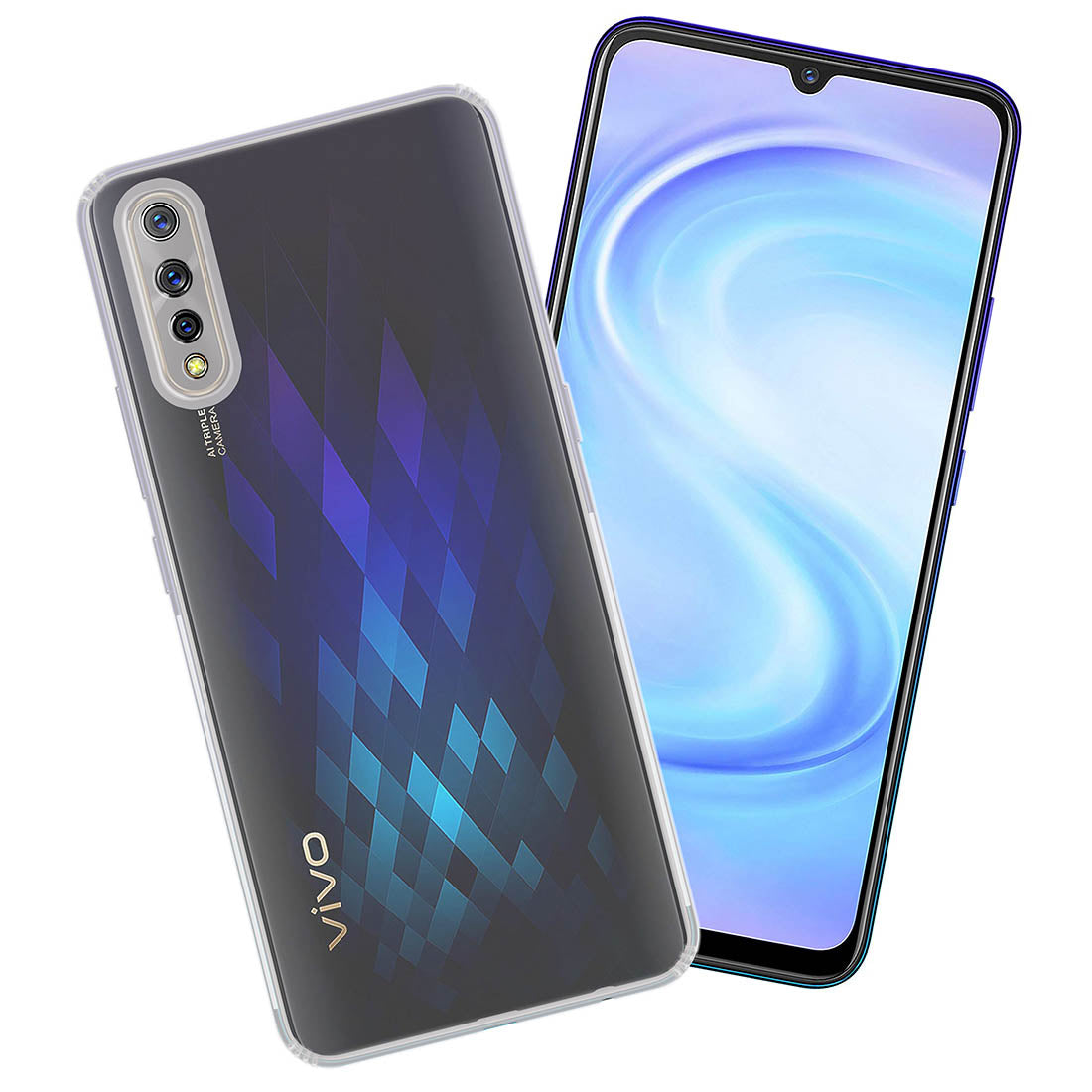 Anti Dust Plug Back Case Cover for Vivo S1