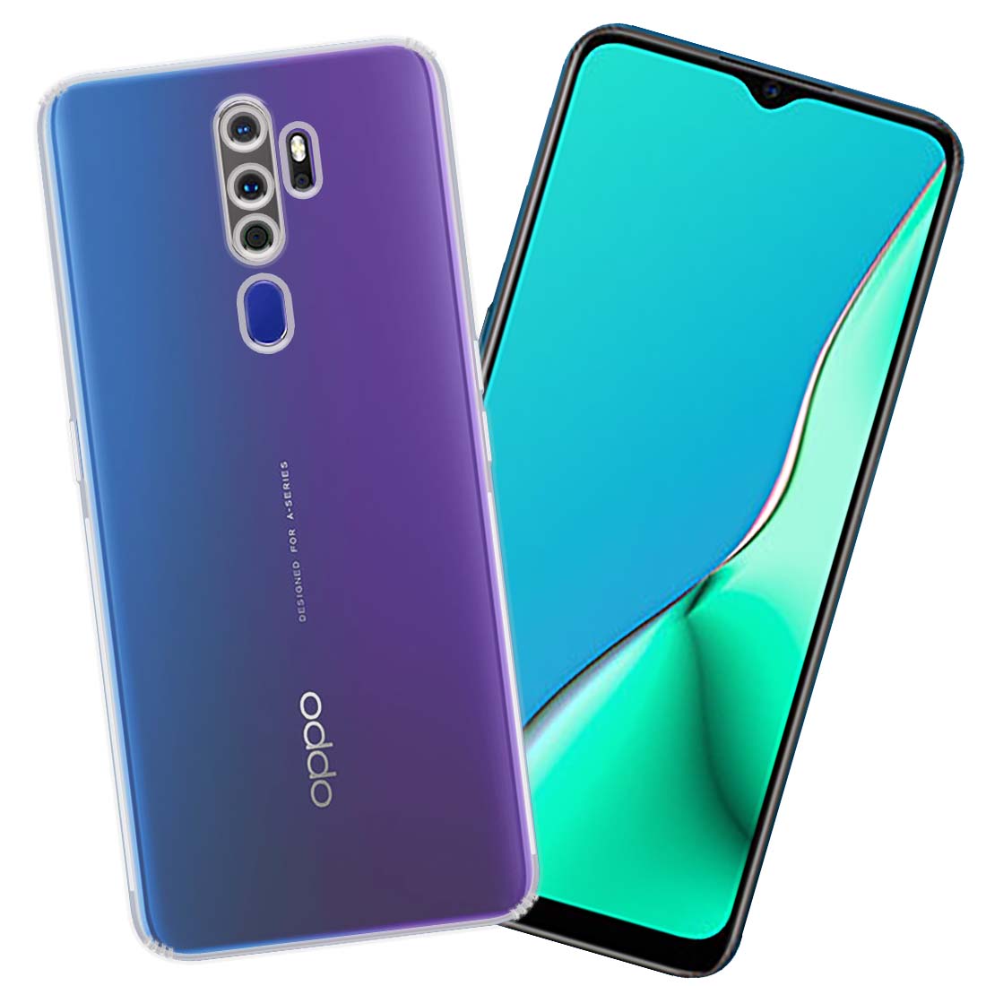Anti Dust Plug Back Case Cover for Oppo A9 (2020)