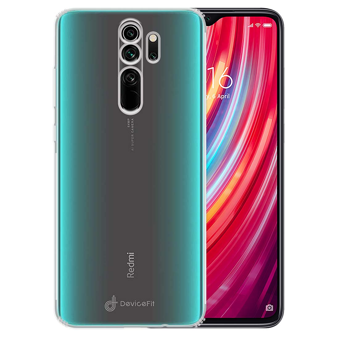 Anti Dust Plug Back Case Cover for Mi Redmi Note 8 Pro