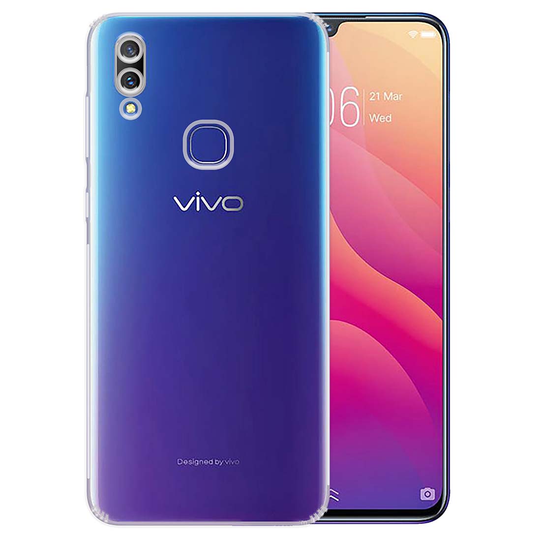 Anti Dust Plug Back Case Cover for Vivo V11i