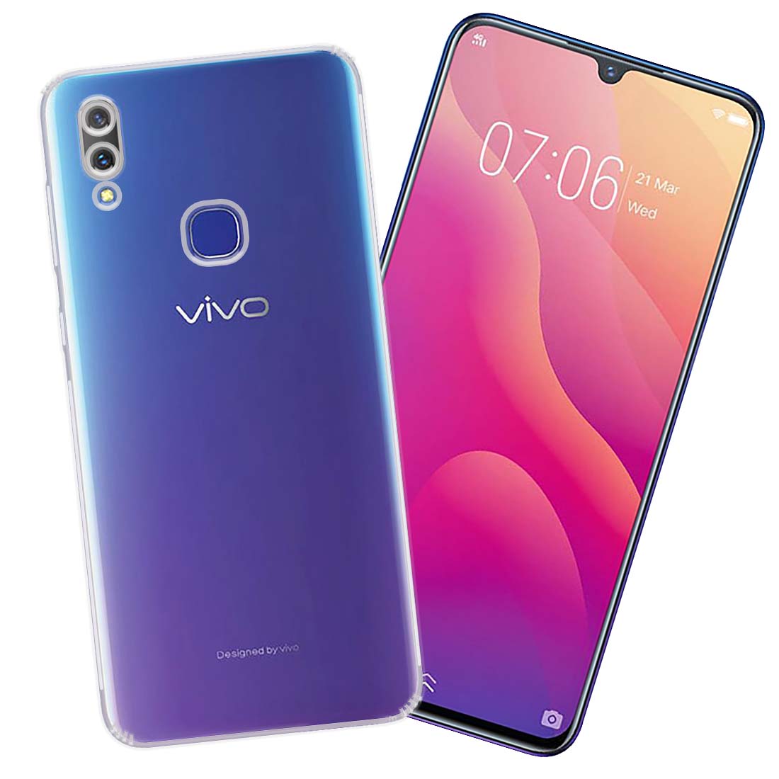 Anti Dust Plug Back Case Cover for Vivo V11i