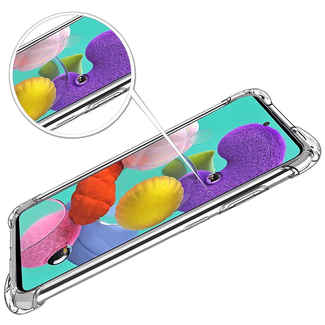 Hybrid Clear Case for Samsung Galaxy A51