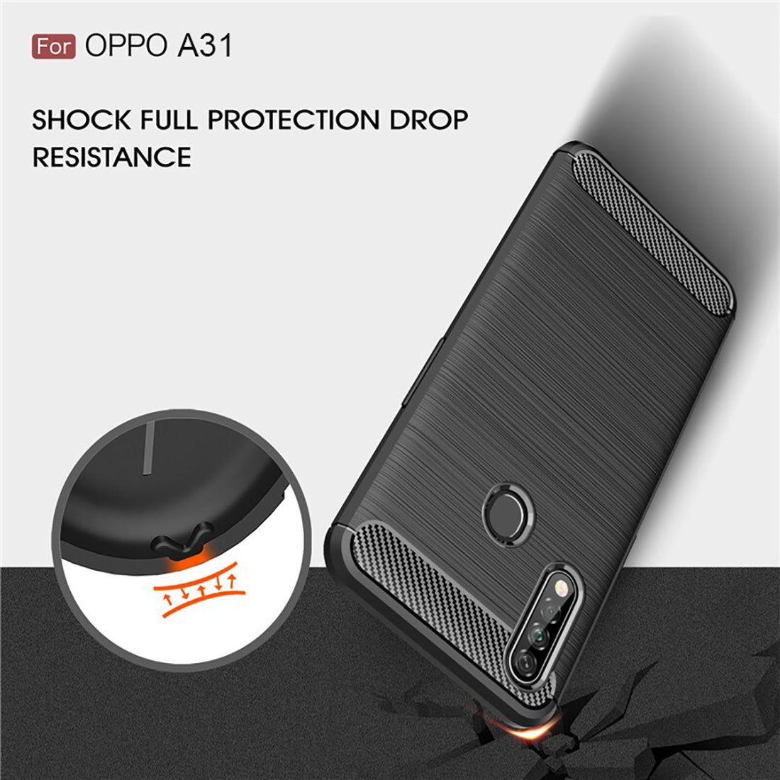 Carbon Fiber Case for Oppo A31 / Oppo A8