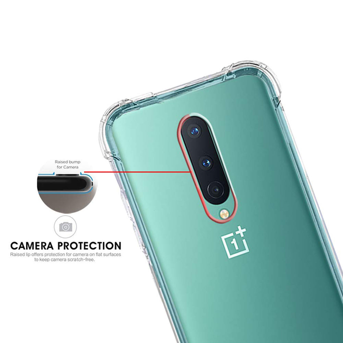 Hybrid Clear Case for OnePlus 8