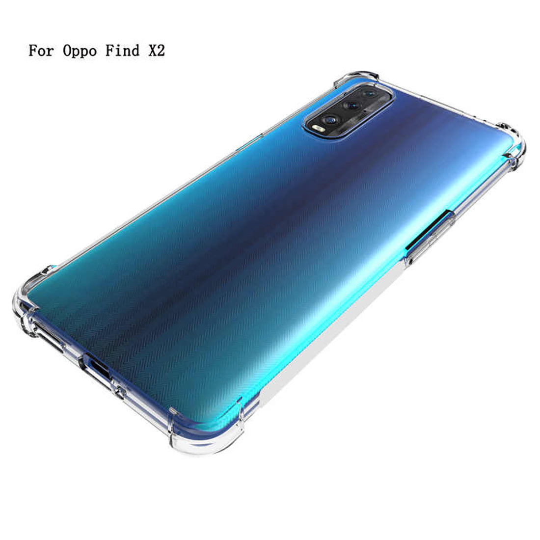 Hybrid Clear Case for Oppo Find X2