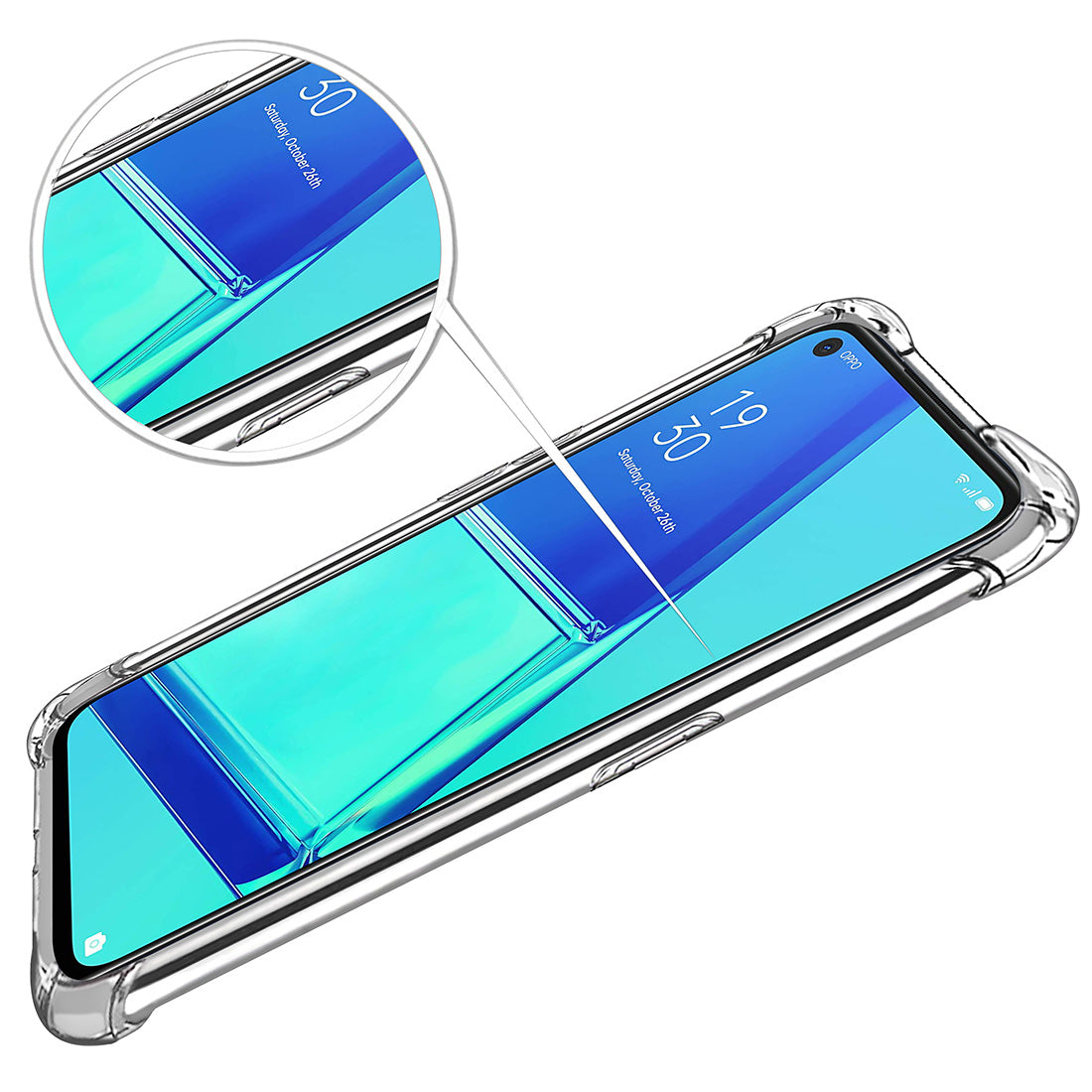 Hybrid Clear Case for Oppo A52 4G / A72 4G / A92 4G