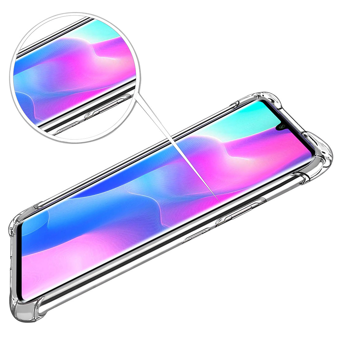 Hybrid Clear Case for Mi Note 10 Lite