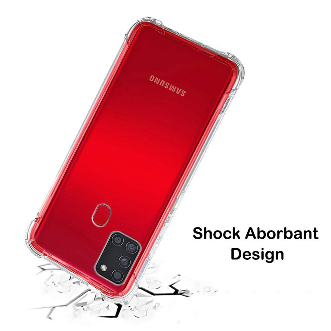 Hybrid Clear Case for Samsung Galaxy A21s