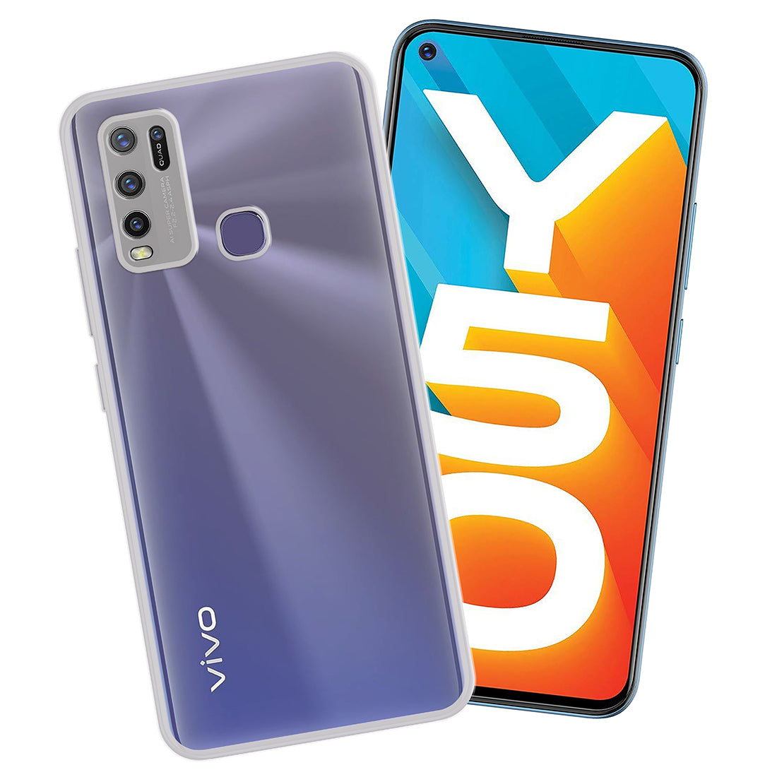 Anti Dust Plug Back Case Cover for Vivo Y50 4G