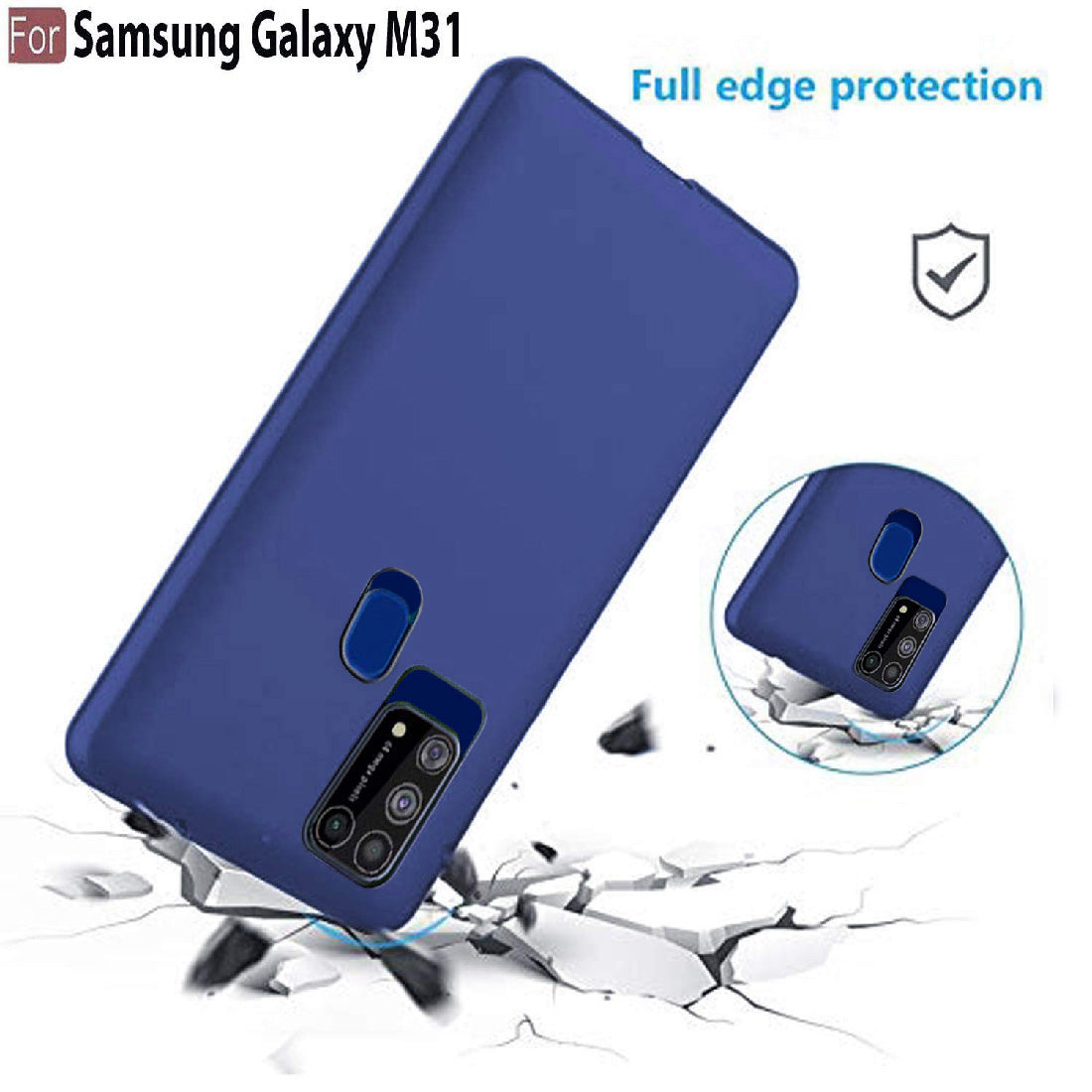 Matte Finish TPU Back Cover for Samsung Galaxy M31 Prime / M31 / F41