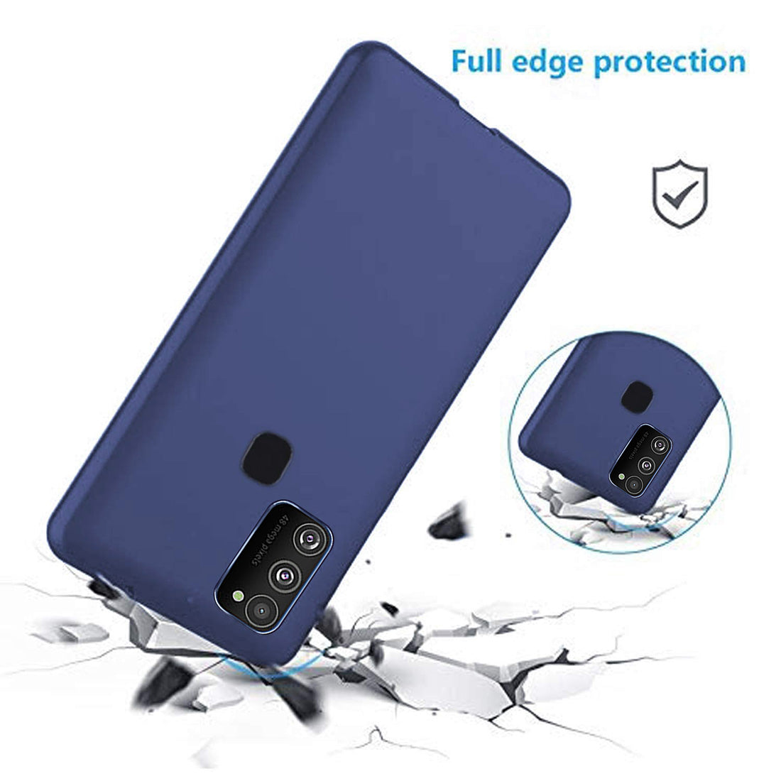 Matte Finish TPU Back Cover for Samsung Galaxy M21 / M30s