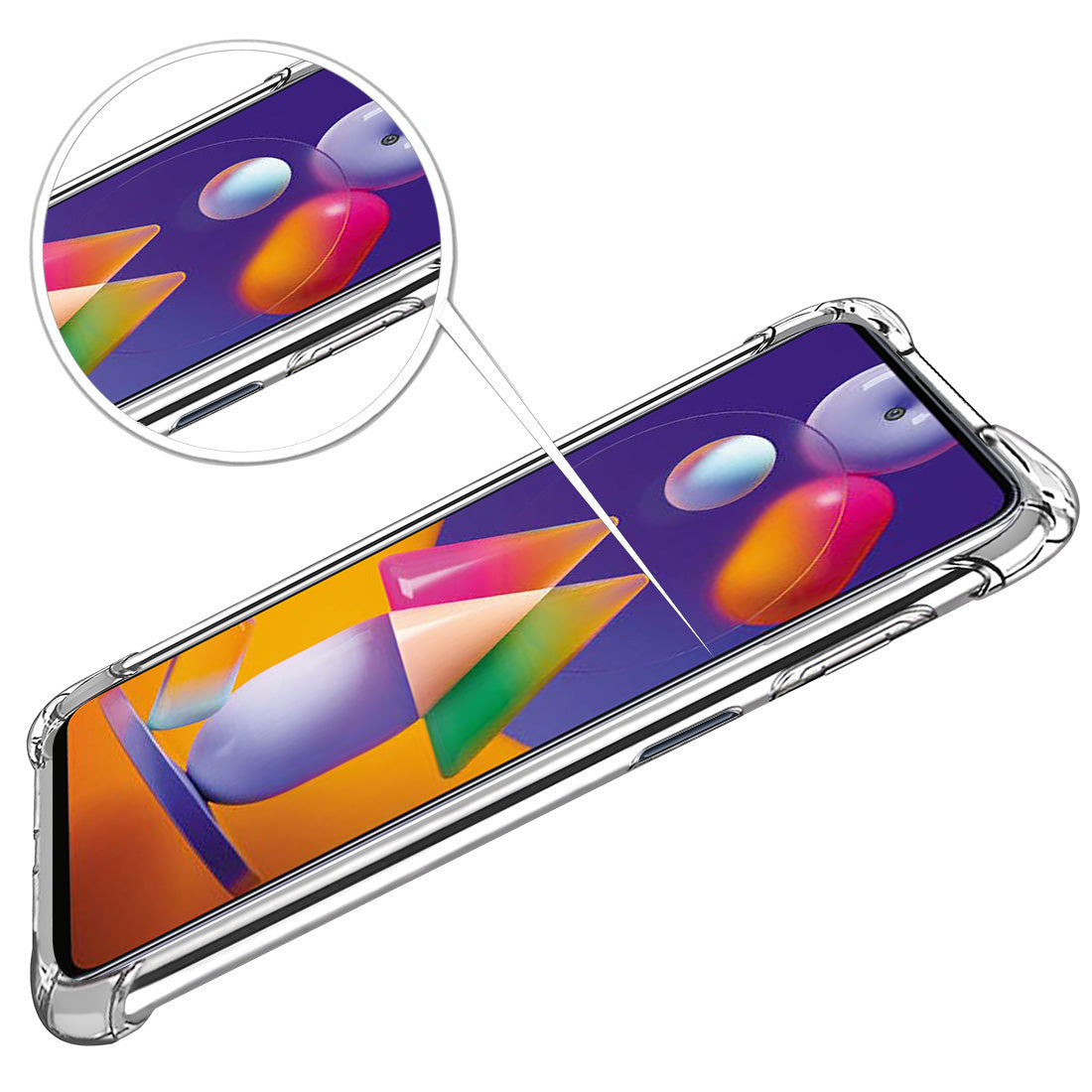 Hybrid Clear Case for Samsung Galaxy M31s