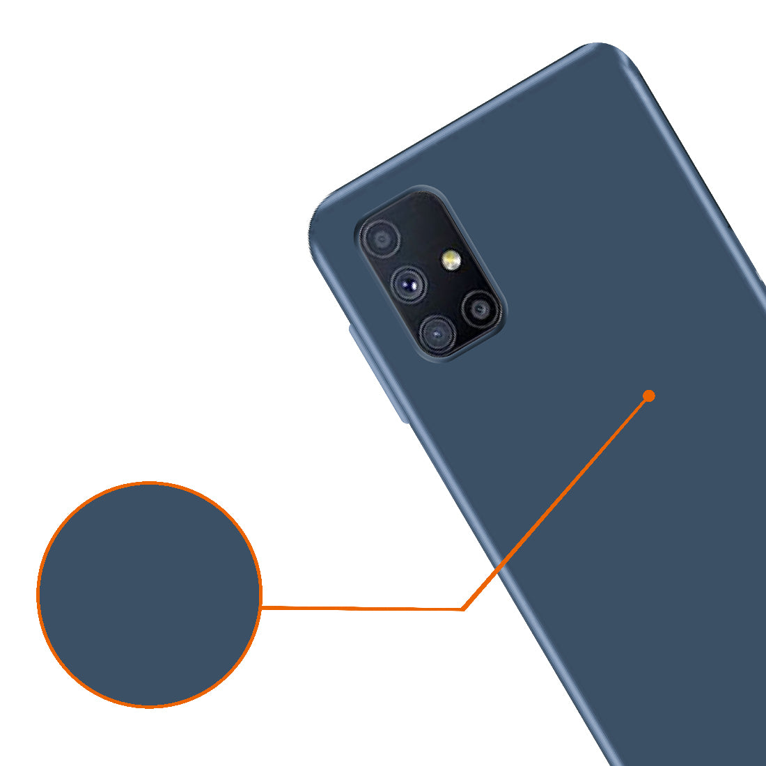 Matte Finish TPU Back Cover for Samsung Galaxy M51 4G