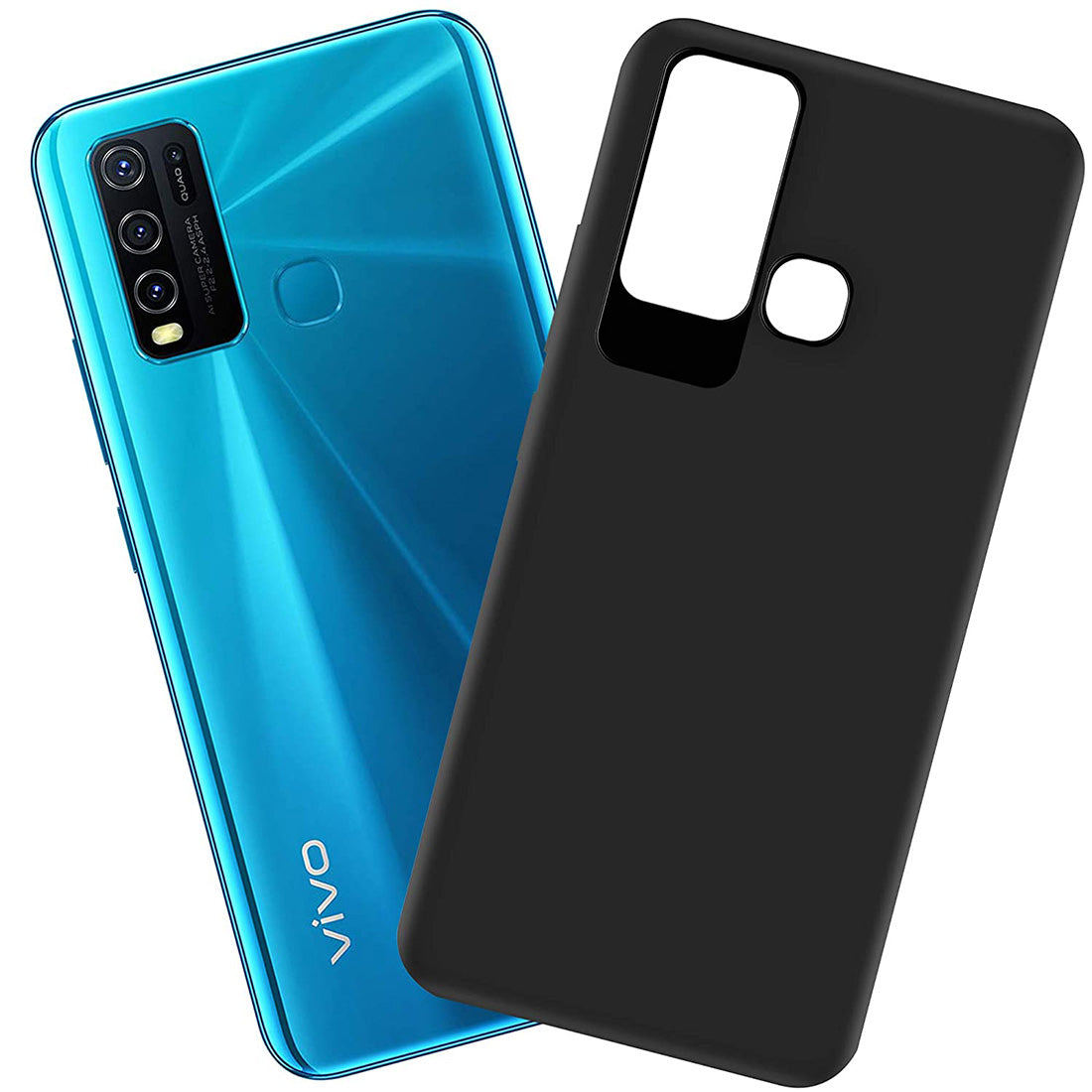 Matte Finish TPU Back Cover for Vivo Y30 4G / Y50 4G