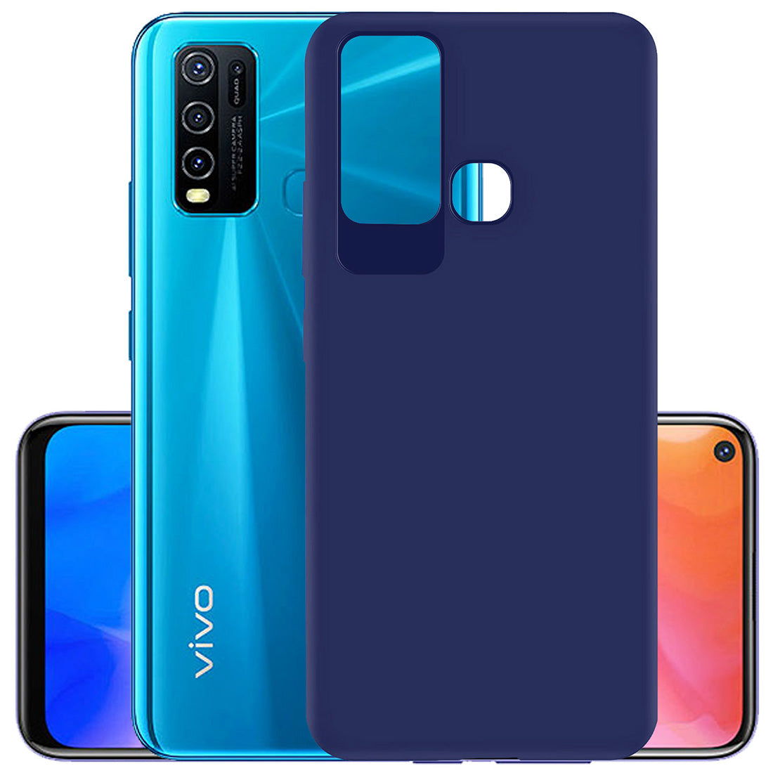 Matte Finish TPU Back Cover for Vivo Y30 4G / Y50 4G
