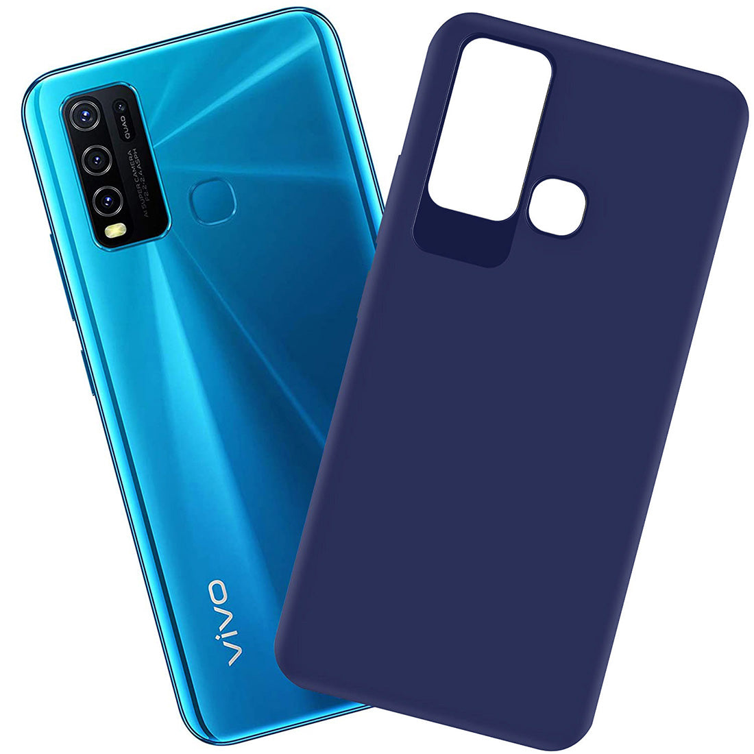 Matte Finish TPU Back Cover for Vivo Y30 4G / Y50 4G