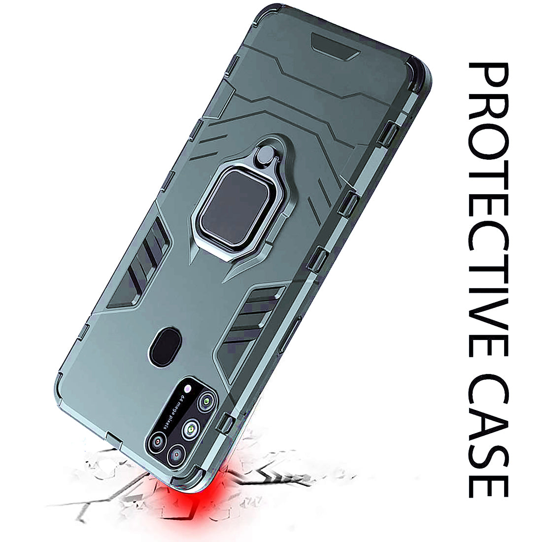 Hybrid Rugged Armor Kickstand Case for Samsung Galaxy M31 Prime / M31 / F41