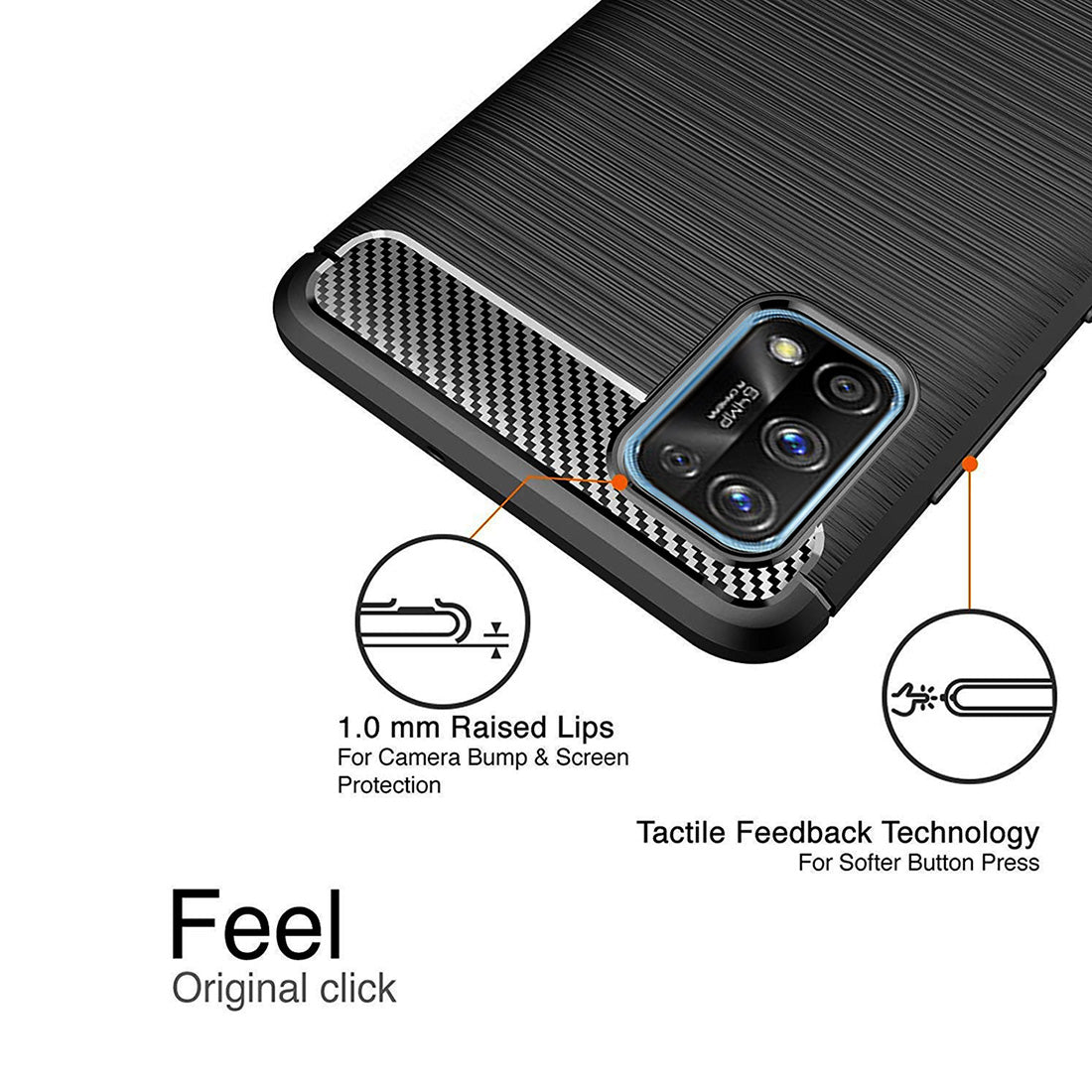 Carbon Fiber Case for Realme 7 Pro