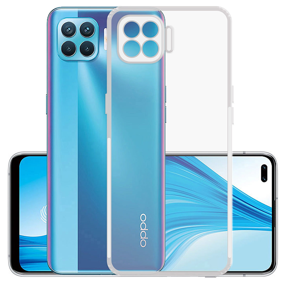 Anti Dust Plug Back Case Cover for Oppo F17 Pro / Oppo A93