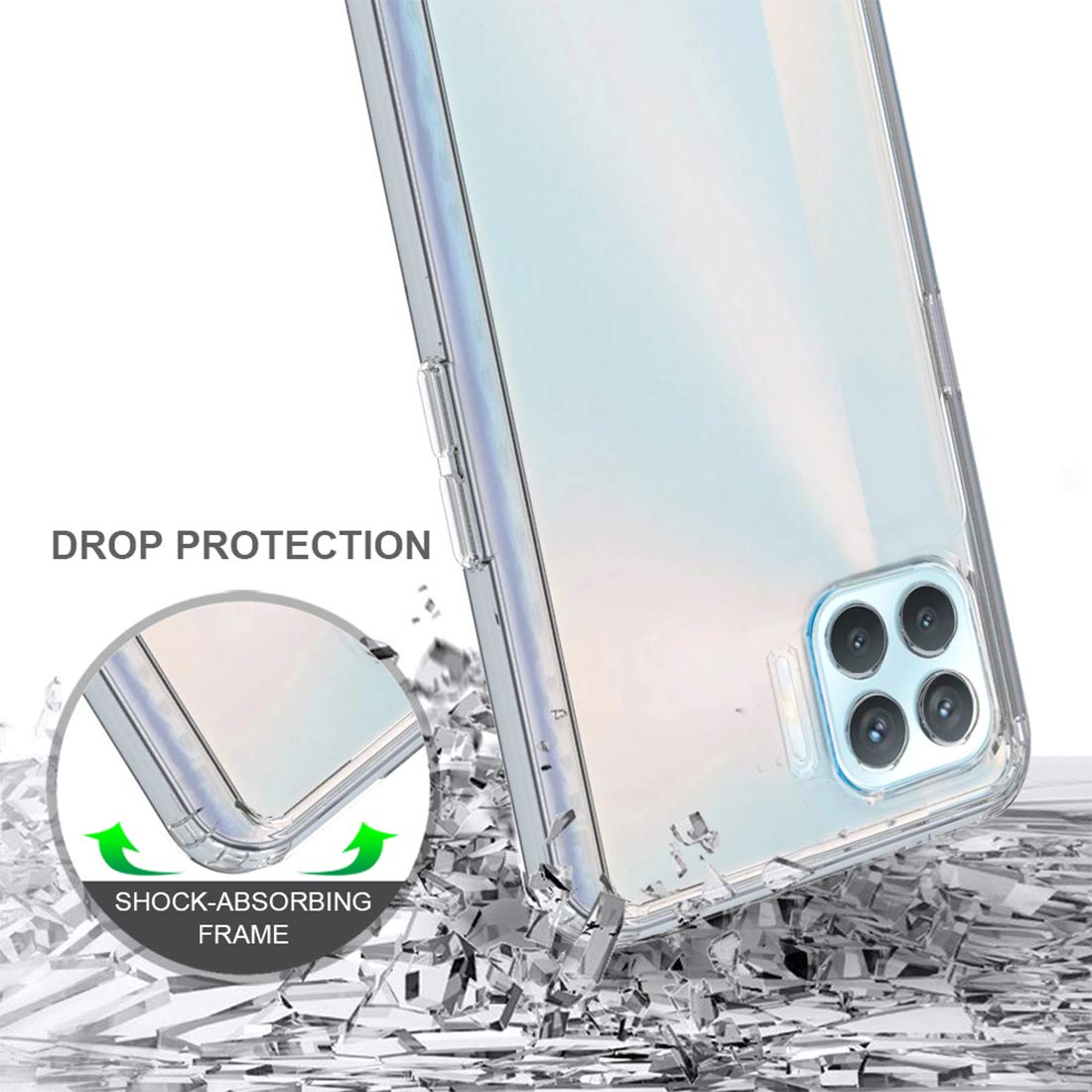 Anti Dust Plug Back Case Cover for Oppo F17