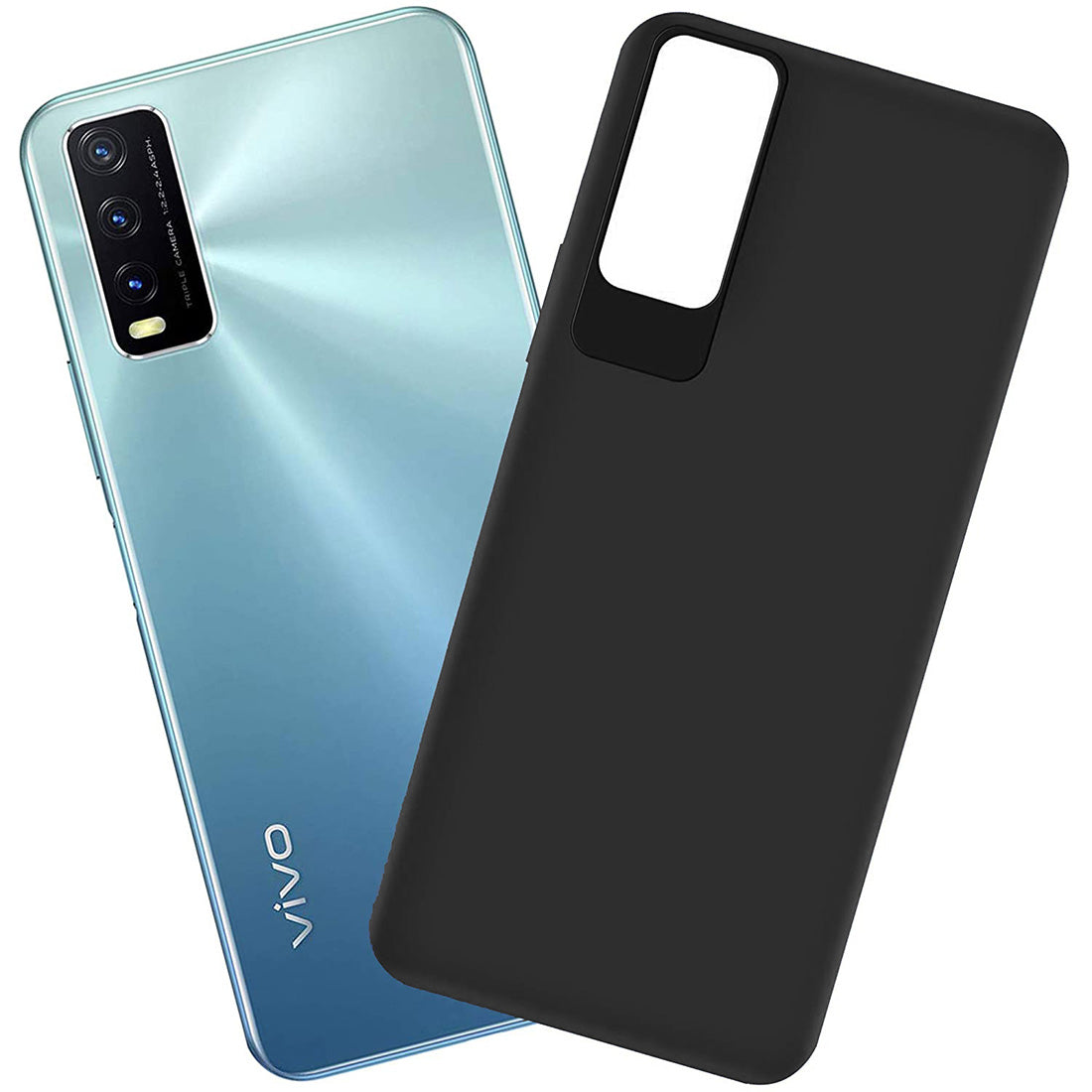 Matte Finish TPU Back Cover for Vivo Y12s / Y20 / Y20i
