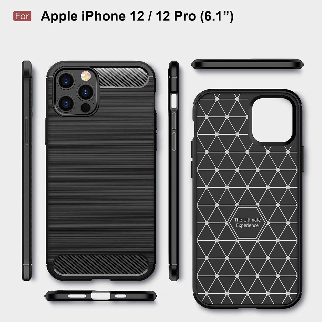 Carbon Fiber Case for Apple iPhone 12 / 12 Pro