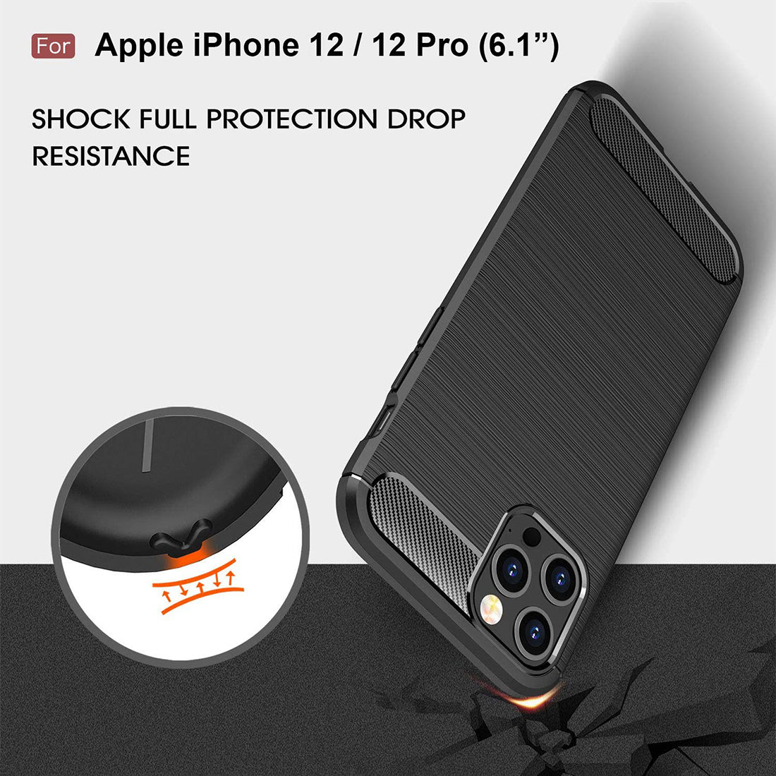 Carbon Fiber Case for Apple iPhone 12 / 12 Pro