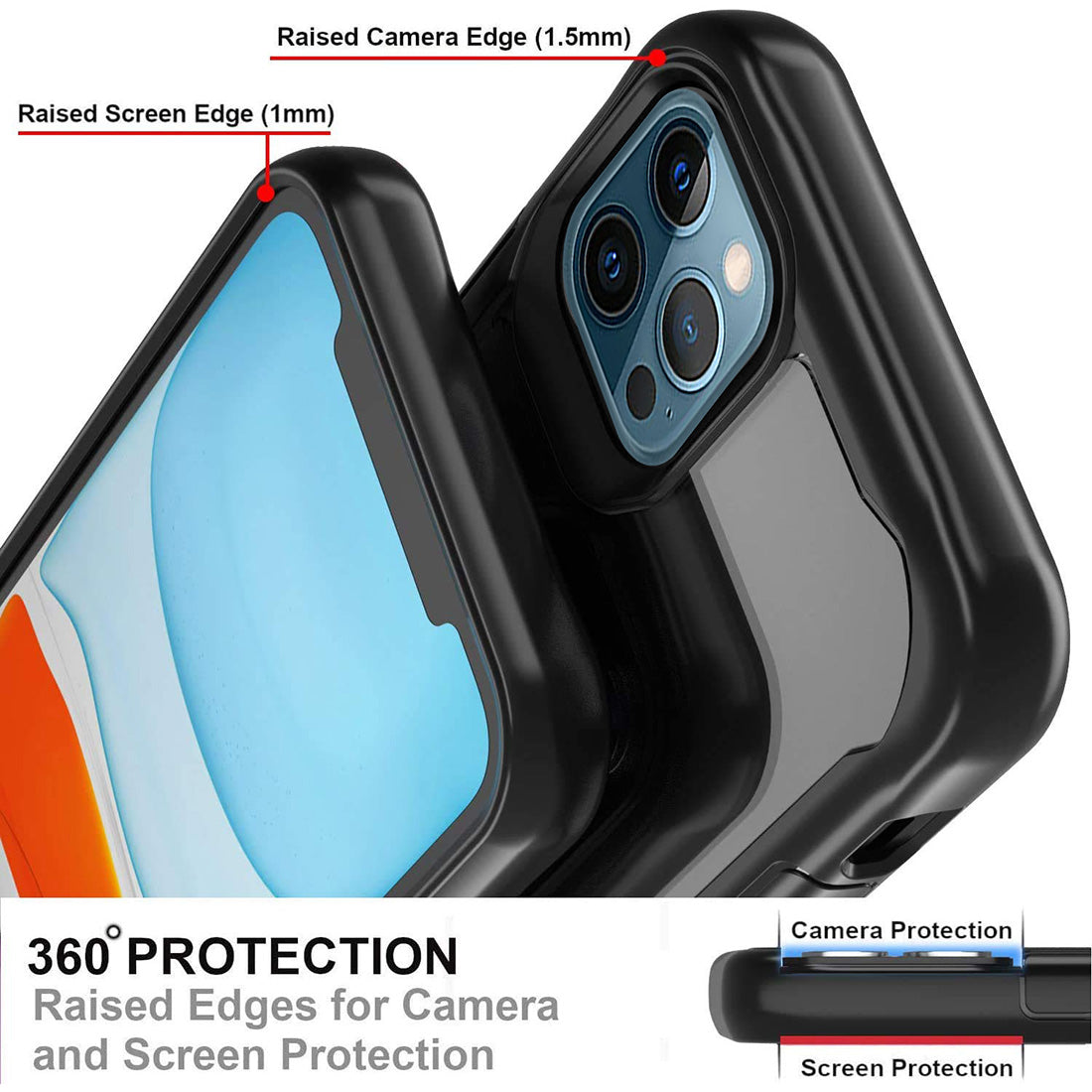 Shockproof Hybrid Cover for Apple iPhone 12 Pro Max