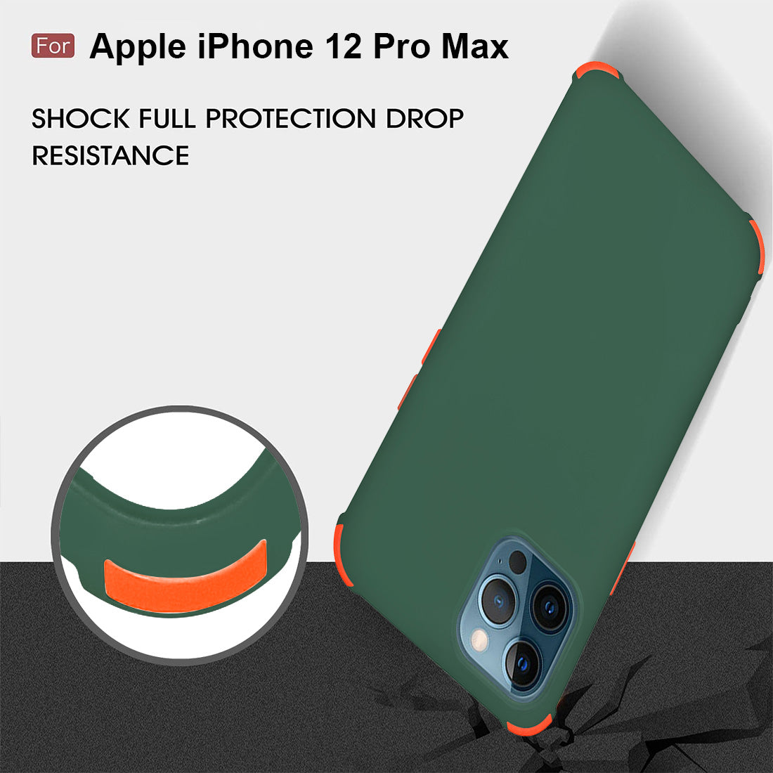 Matte Finish TPU Back Cover for Apple iPhone 12 Pro Max