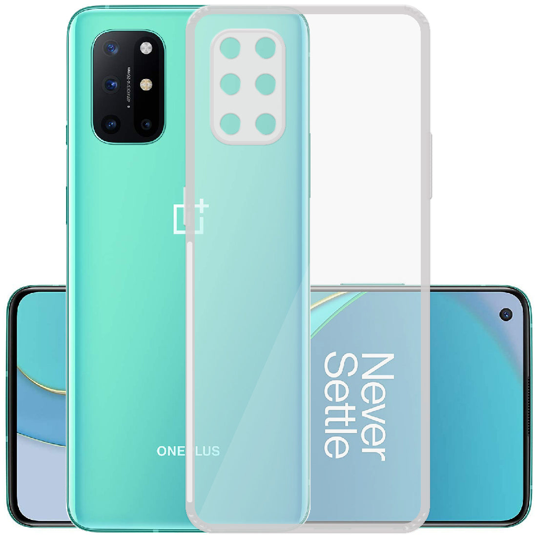 Anti Dust Plug Back Case Cover for OnePlus 8T
